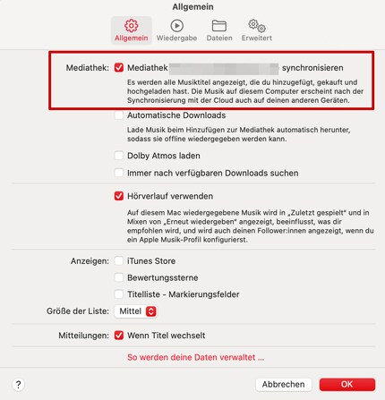 Synchronise your media libraries across devices.