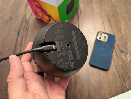 The screw thread at the bottom of the housing of the Auto Tracking Stand.