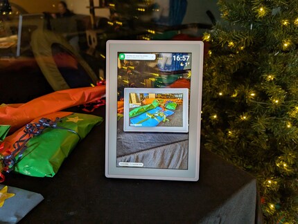 Der Rahmen lässt sich auch im Hochformat nutzen, das Bild wird automatisch gedreht und angepasst.