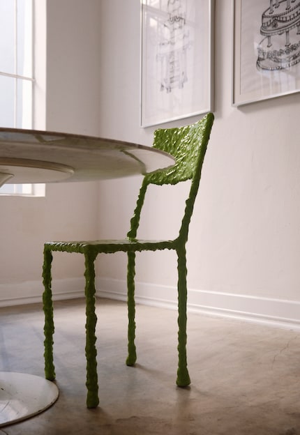 The Party of Three chairs by Sofía Elias are made by hand.