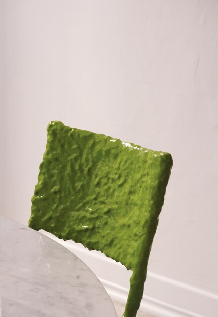 The contrast between hard and soft is at the heart of each piece.