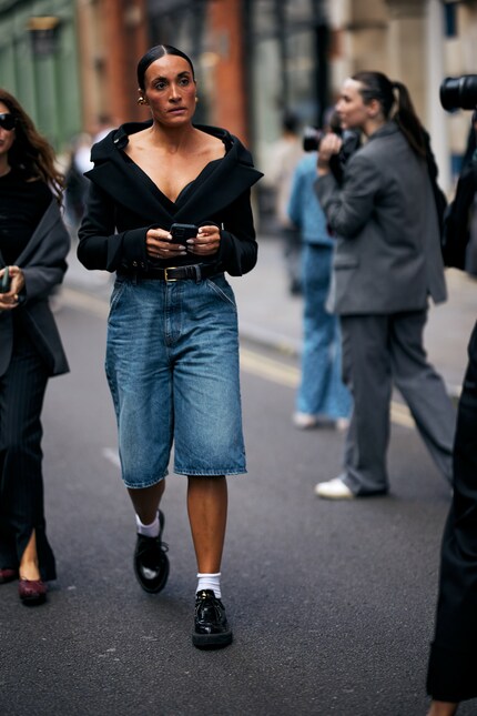 Jean shorts are now Bermuda length ...