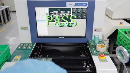 Test bestanden, die Platine ist in Ordnung.