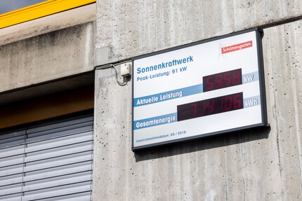 Schüga-Solarstrom für die Brauerei und die Öffentlichkeit.