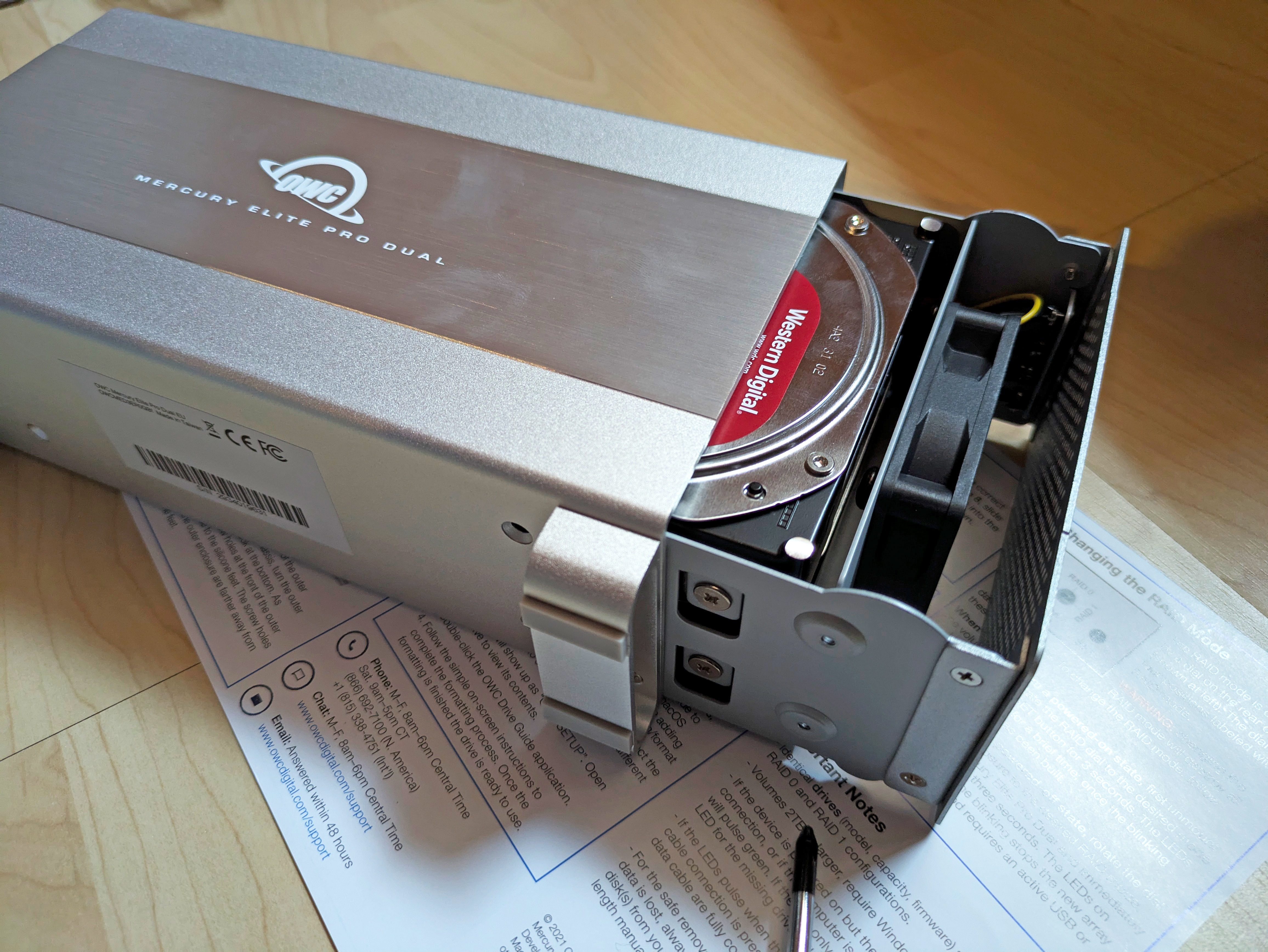 OWC Mercury Elite Pro Dual hard drive enclosure review - Galaxus