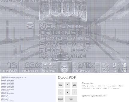 The start screen of the Doom PDF.