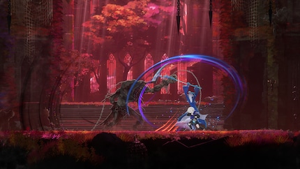 Die Setpieces sind einfach nur wunderschön grotesk. Ob hier bei einem Bosskampf...