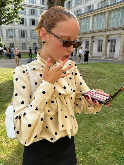Typical polka dot: ladylike with a touch of retro.