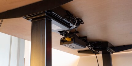 With cable ties and the clips provided, I manage to get the cables relatively neat and tidy. So satisfying.