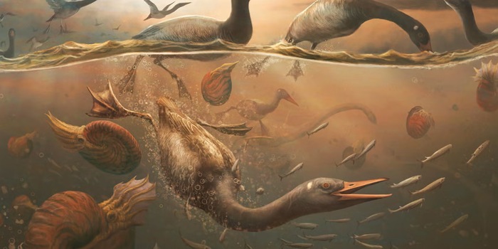 © Mark Witton, 2025; immagine stampa per Torres, R.C. et al.: Cretaceous Antarctic bird skull elucidates early avian ecological diversity. Nature 638, 2025 (estratto) © Mark Witton, 2025; immagine stampa per Torres, R.C. et al.: Cretaceous Antarctic bird skull elucidates early avian ecological diversity. Nature 638, 2025 (estratto)