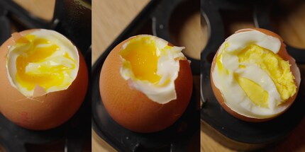 Uova cotte alla perfezione.