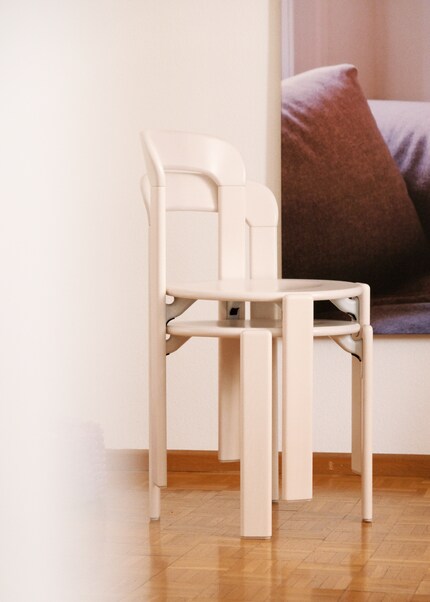 I can stack the chairs when I’m vacuuming and mopping.