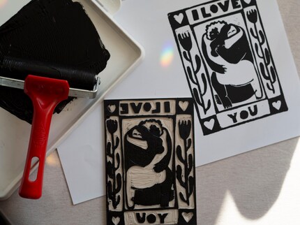 I love you and I love lino printing.