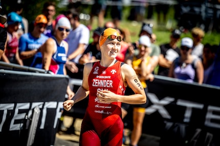 Profi-Sportlerin Anna Zehnder läuft im Swijin-BH.