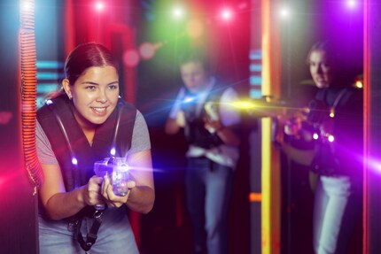 Laser tag is a big hit at the moment, if the kids have their way.
