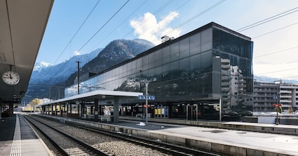 La gare de Viège, qui symbolise pour beaucoup le premier arrêt en Valais.