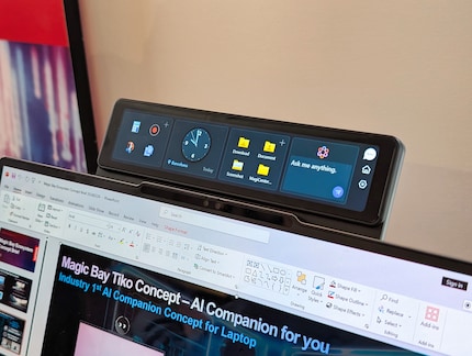 Il touchscreen collegabile può essere utilizzato per lanciare le app più importanti, ad esempio.