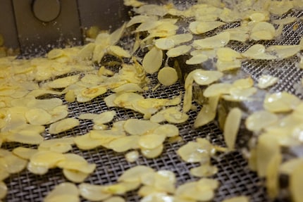 Le patatine prima della frittura.