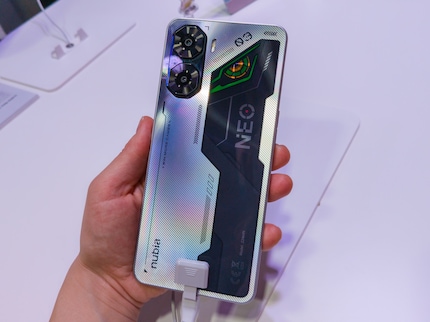 I like the futuristic version of the gaming smartphone with silver elements.