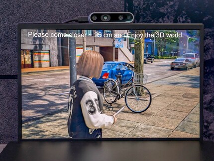 Damit ist 3D ohne Spezialbrille sehr angenehm.