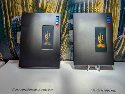 Den Unterschied zwischen 2000 und 5000 Nits fängt sogar die Kamera ein.