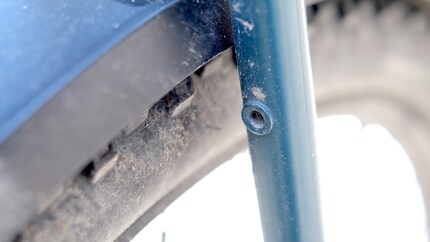 La structure arrière de mon cadre présente déjà les filetages nécessaires.