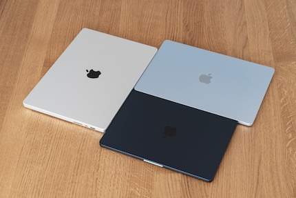 The new Sky Blue colour, pictured beside the silver and dark blue Midnight shades.