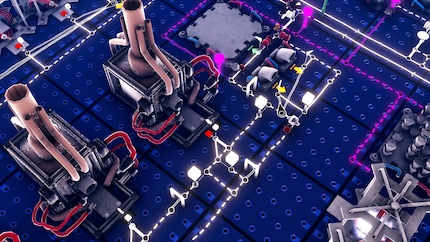 The gate-pocalypse: combinations of transport and counting gates ensure that all ants reach their destination without waiting and don’t run a millimetre too far once the job is done.