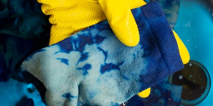 Des motifs inattendus apparaissent avec la technique Tie-dye. 