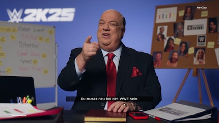 Le showcase est raconté par nul autre que Paul Heyman.