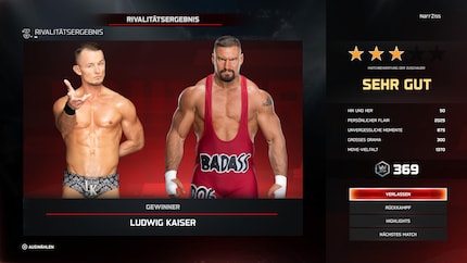 Après le match entre Ludwig Kaiser et Bron Breakker, je reçois un petit résumé de la façon dont le match a été perçu par les spectateurs.