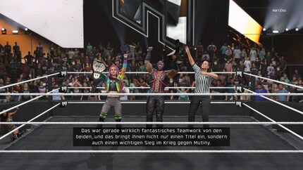 Avec ma partenaire Maddy May, je remporte les titres par équipe de NXT Unity sous le nom de Silas Cain.