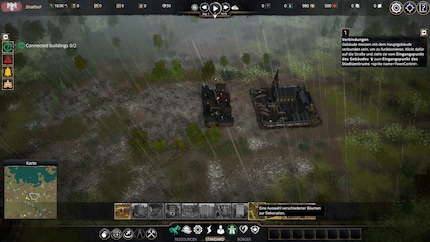 Je commence de manière classique en construisant mon centre-ville et les premières unités résidentielles sur la carte.