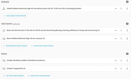 Dit automatiseringsoverzicht laat zien wat er wanneer en onder welke omstandigheden moet gebeuren.