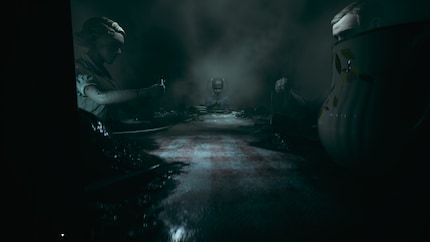 The first-person perspective makes surroundings appear narrower and more sinister.