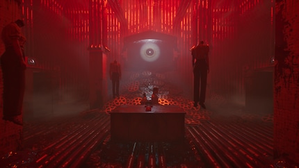 Lynch’s red room from Twin Peaks times ten. Scenes like these are standard in mind worlds.