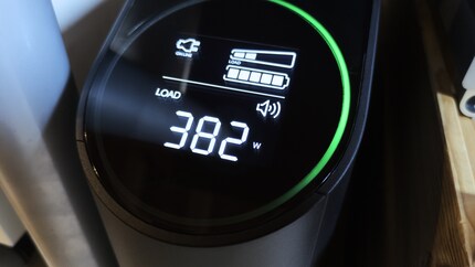 The display clearly shows you the various metrics.