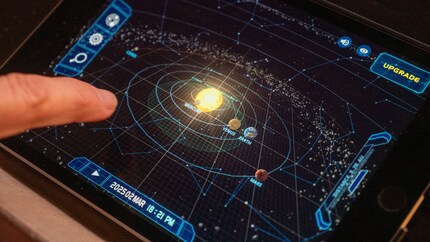 Diamo un'occhiata alla posizione dei pianeti nell'applicazione Solar System Scope.