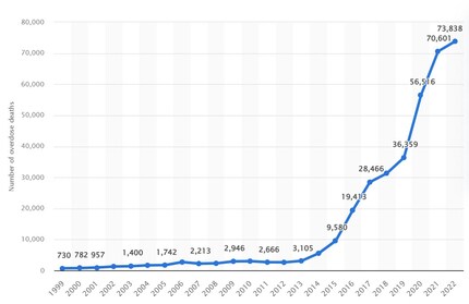 Fentanyl is now the main driver of the opioid crisis in the US and is responsible for the majority of drug-related deaths.
