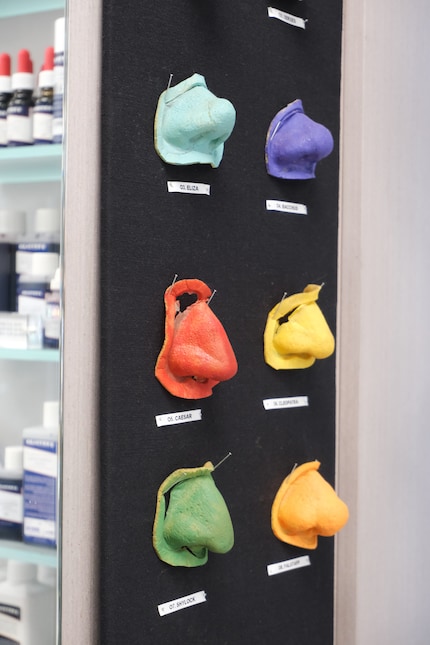 Noses made of cold foam.