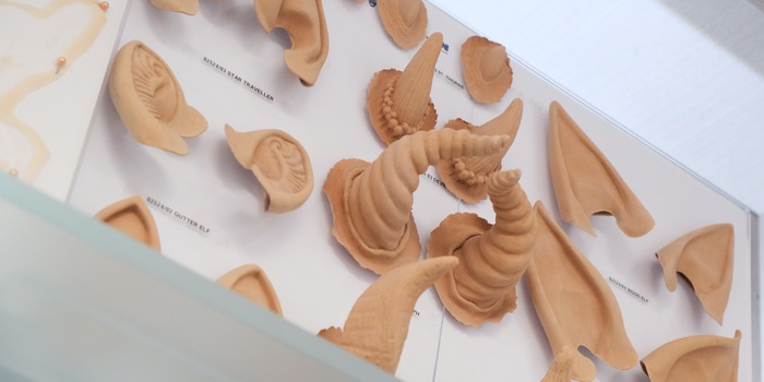 Handmade ears and horns made of latex for special effects. Photo: Natalie Hemengül