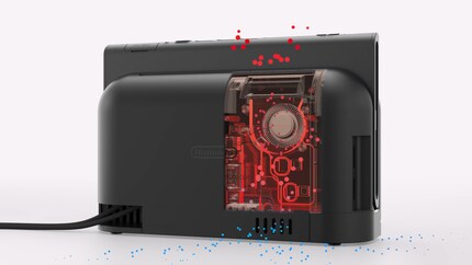 A powerful fan is installed in the dock. That’s it.