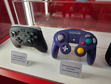 There’s even a Gamecube controller in the retro library at the event.
