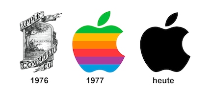 Ich wünsche mir zumindest das bunte Apple-Logo von 1977 zurück.