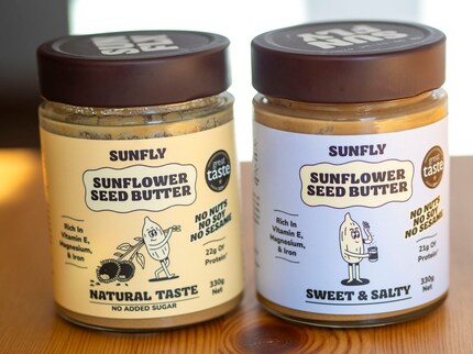 This peanut butter does not contain peanuts, but roasted sunflower seeds.