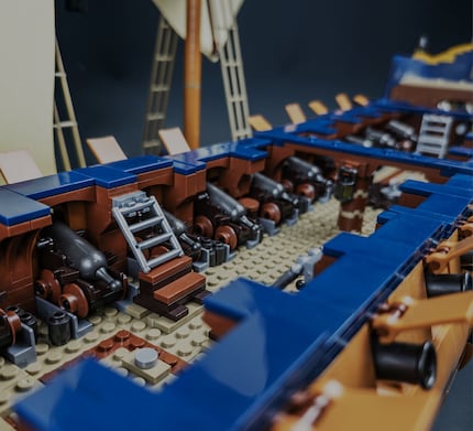 40 kanonnen zijn aan boord van de Queen Anne's Revenge.