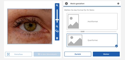 Un éditeur simple vous permet d'apporter des modifications à votre photo. 