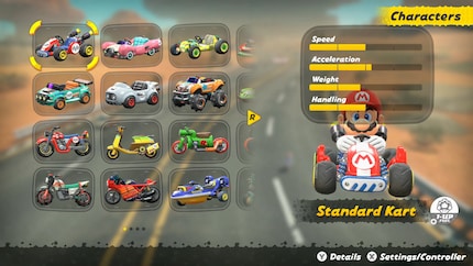 Il gioco ti dà meno libertà con i kart.