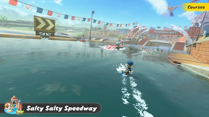 Non ci sono più sezioni subacquee in «World» - invece si guidano i kart sull'acqua.