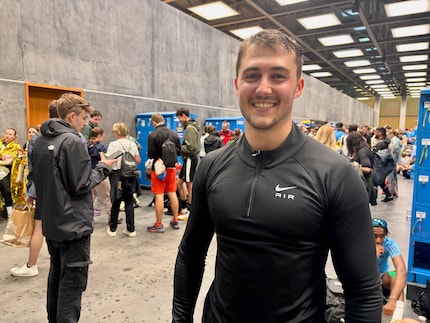 Happy after the run: Digitec Galaxus Category Manager Tim Busslinger.